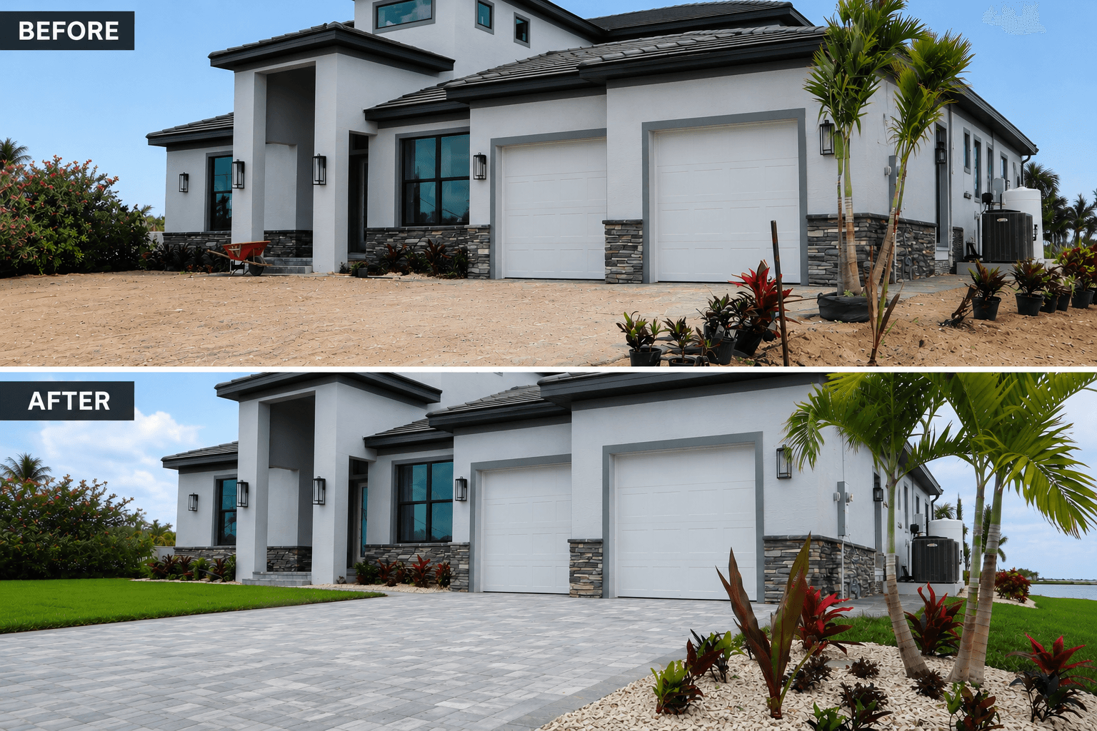 Landscaping Before and After